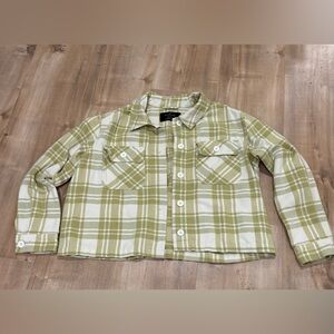 Empyre Green and Lime Colored Flannel
